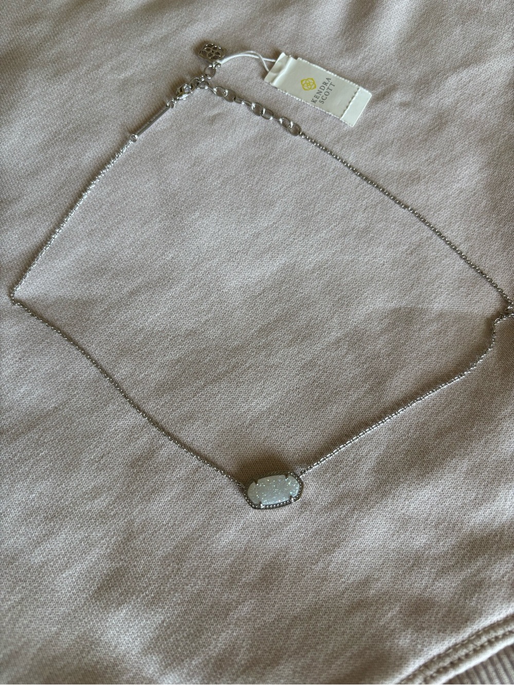 NWT Kendra Scott Silver Elisa Necklace